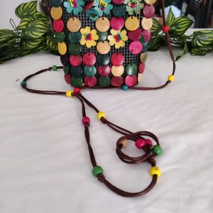 Multicolour Beads Sling Bag (Women)