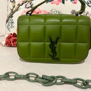 Olive Colour Handbag Very Pretty And Used Only 1