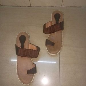 Brown Colour Sandal 6" Size