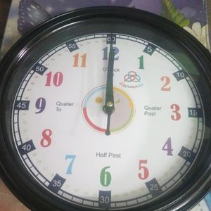 Plastic Balck  Ring Wall Clock