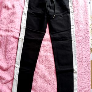 Black&white  Drawstring Pants