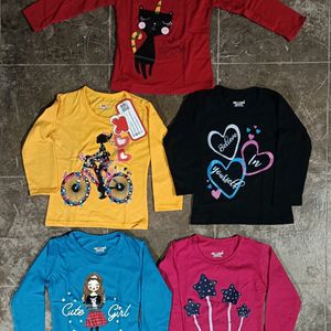 Printed Crew Neck T-shirt 2-3Y