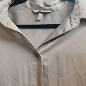 H&M Satin Long shirt