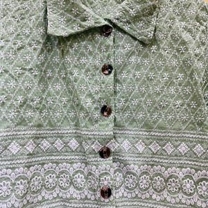 Short Chikankari Kurti