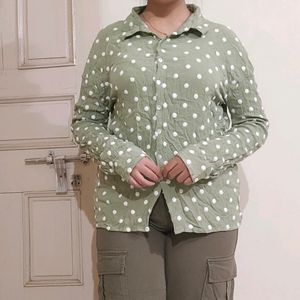 Polka Dot Shirt Top