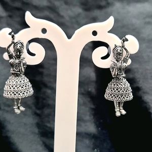 Pack Of 3 Oxidized Jhumka