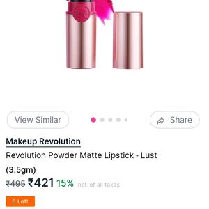 2pc Makeup Revolution Powder Matte Lipstick