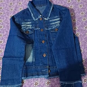 Dark Nevy Blue Denim Jacket For Girls & Women