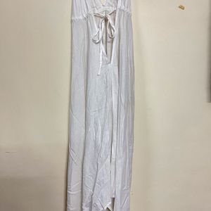 White Goan Halter Neck Gown