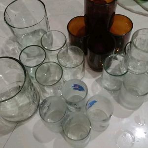 Handmade Upcycle GGlasses from Bottle. 500/250 Ml