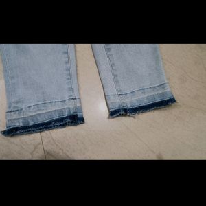 Women  High Waist Blue Jeans