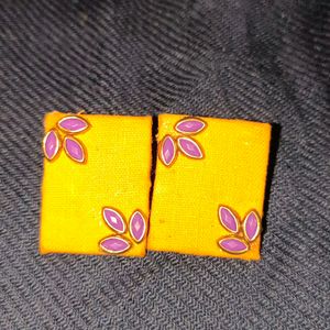 Handmade Fabric Studs