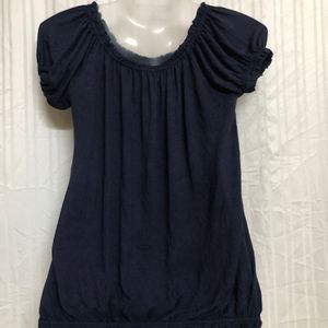 Blue Short Sleeve Top