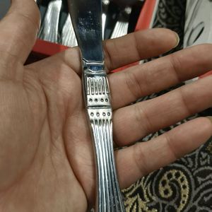 Kishko Stainless Steel Fiesta Fruit Fork And Knife