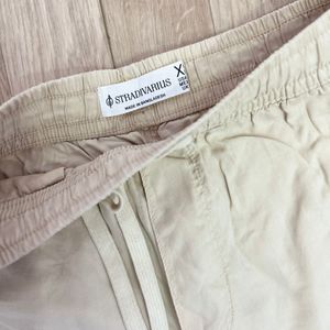 Str Beige Cargo Pant