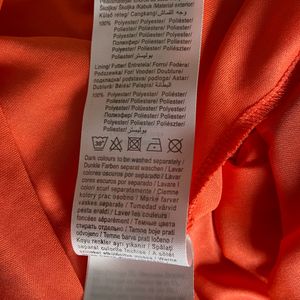 VILA Neon Orange Cocktail Dress