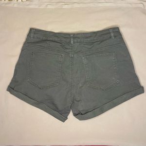 H&M Olive Green Denim Shorts