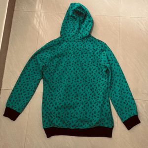 Green Printed Sweater Women