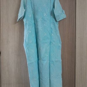 Customized Used Kurta Set With Plazzo 44 Bust