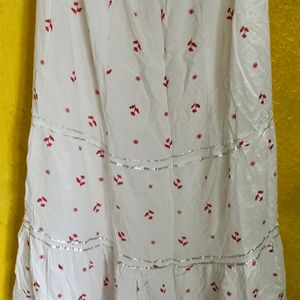 White Full Skirt ( Rarely Used)