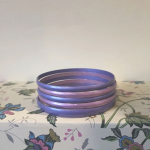 Bangle Stack: Pink and Purple