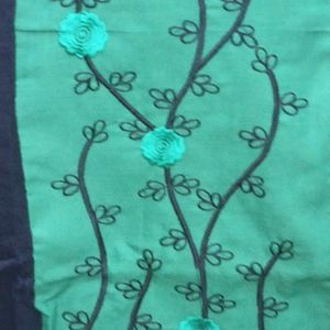 Kurti khadi 1 piece embroidery two shade designNav