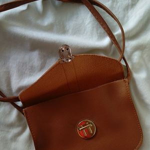 Tan Brown Stylish Sling Bag