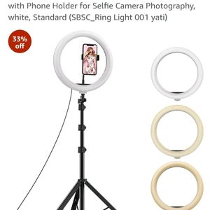 7 Feet Phone Tripod Stand With Ring Light