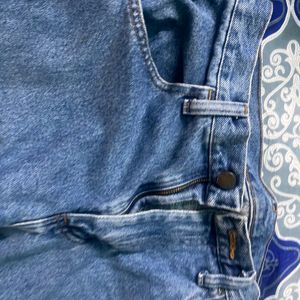 Men Blue Cargo Jeans