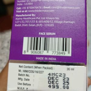 Dermaco Salicylic Acid Faceserum  30 ml