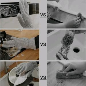 Wired Dishwashing Hand Gloves For Winters