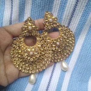 Kundan Stone Earings Big