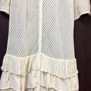 White Net Shear Dress