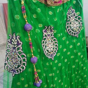 Green Lenhga Choli With Dupatta