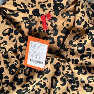 LEOPARD PRINT WITH TAG DRESS