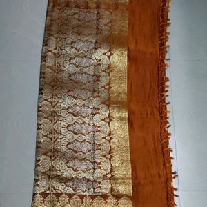 Orenge Pure Banarasi Soft Saree 🧡