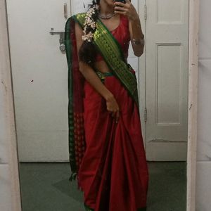 Saree With steached Blouse