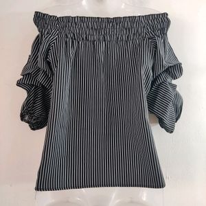 Black Off Shoulder Top ( Women)