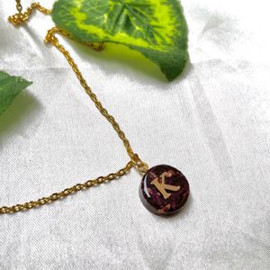 Resin Initial Pendant