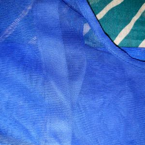 Royal Blue Palazzo Paint  Suit