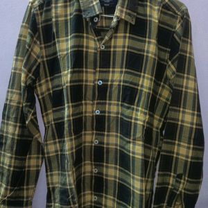 Yellow Black Check Shirt