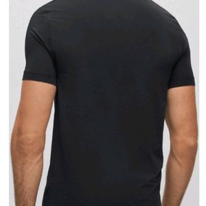 BOSS Reflective And Embossed Logo T-Shirt in Black