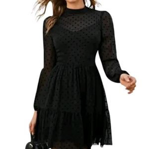 Fabium Black Western Skater Dress.