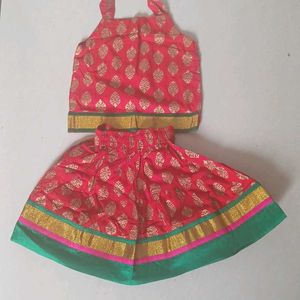 Kids Partywear Skirt And Top