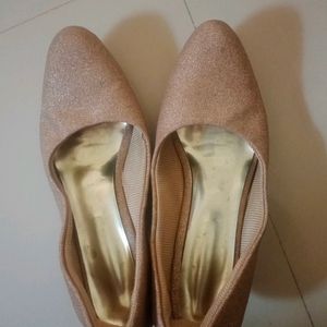 Nude Colour Glitter Heels