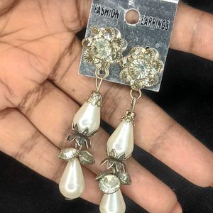 4 Crystal Earings Combo