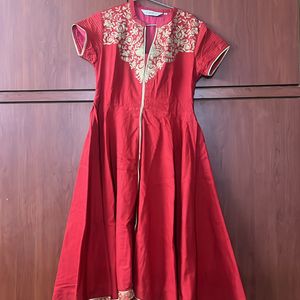 Red Kurta With Dupatta