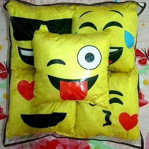 Cute Smiley Cushions Set Of 5 Pc