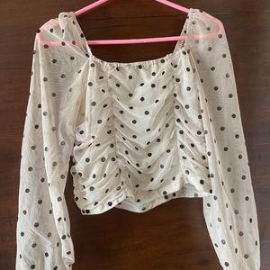 Urbanic Polka Dot Top Women