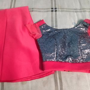 Bodycon Dress With Beautiful Rose Colour